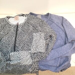 CALIA by Carrie Underwood Rashguards, Set of Two, Medium